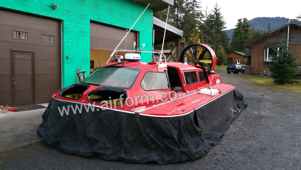 Air Form's AF18 hovercraft on display