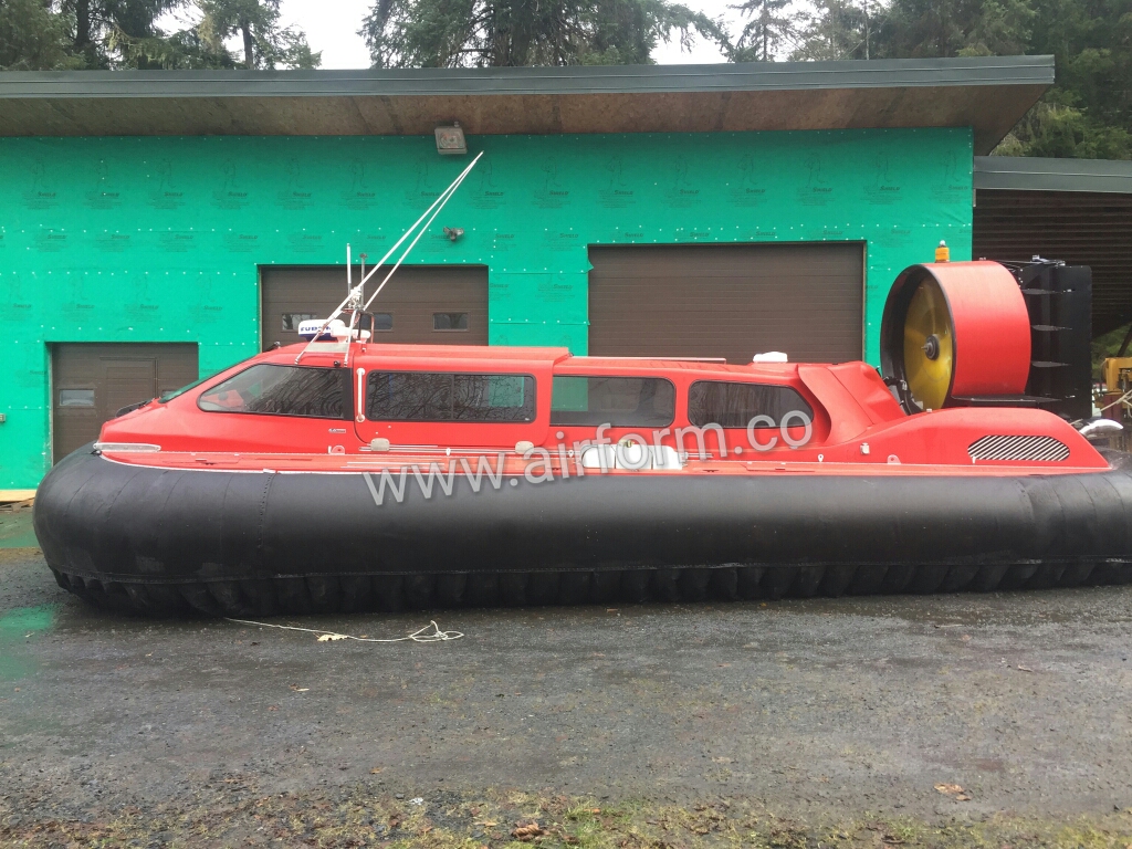 Air Form's AF18 hovercraft on hover
